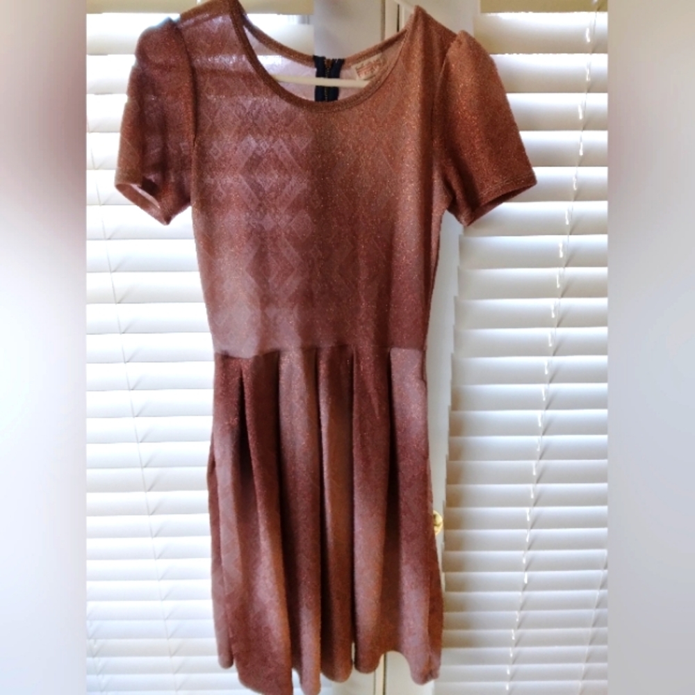 LuLaRoe Midi Dress- Soft rusted Pink